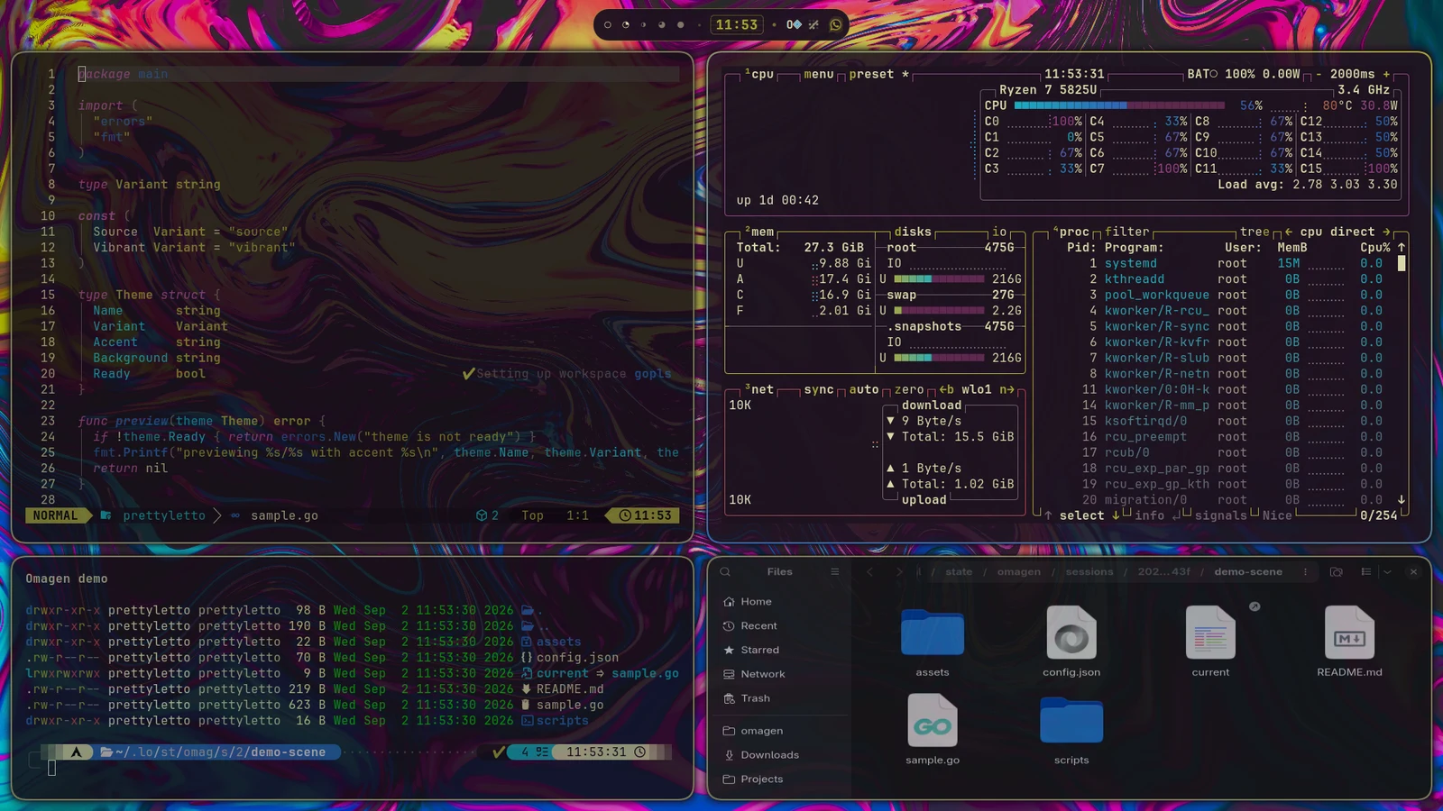 Elastic generated desktop preview